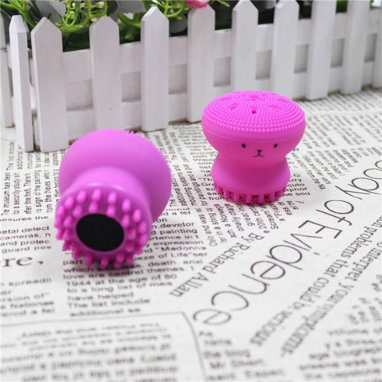 Face Brush Cleaning Washing Silicon Cleaner Scrub Cleanser Exfoliator and Massager Octopus Silicone Facial Cleansing Brush