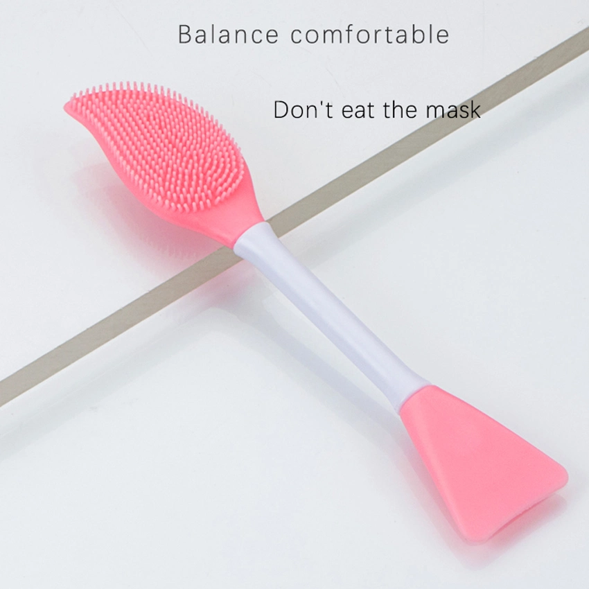 Double Head Silicone Face Wash Brush Makeup Silicone Bath Applicator Skin Care Blackhead Cleaning Brush