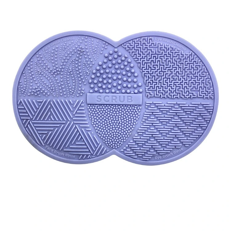 Silicone Cosmetic Makeup Brush Cleaning Mat Makeup Brush Cleaner Pad Portable Washing Tool