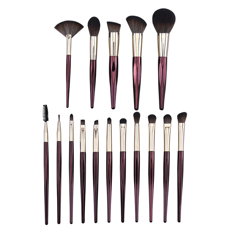 Amazon Direct Supply 15PCS Maquillaje Synthetic Full Set Eyeshadow Professional Loose Powder Makeup Tool Cosmetic Makeup Brush Set